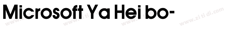 Microsoft Ya Hei bo字体转换